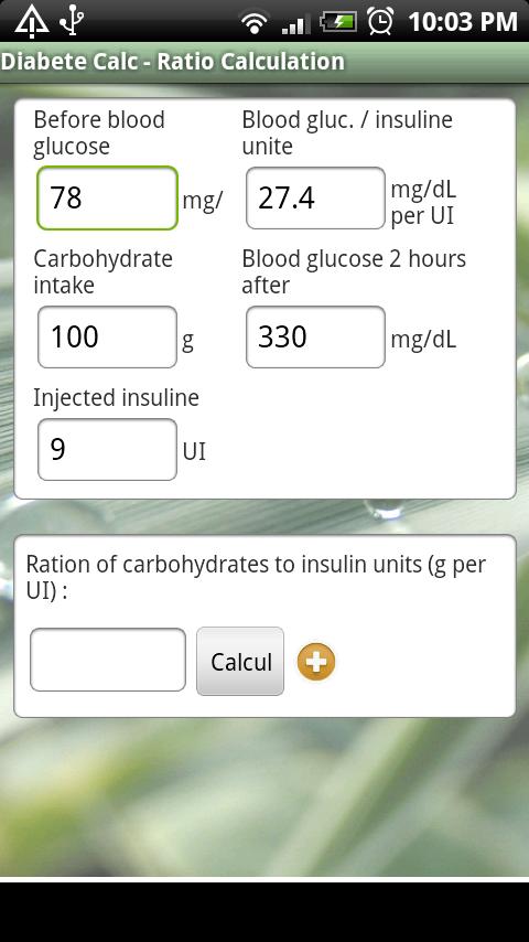 Diabete Calc Android Health