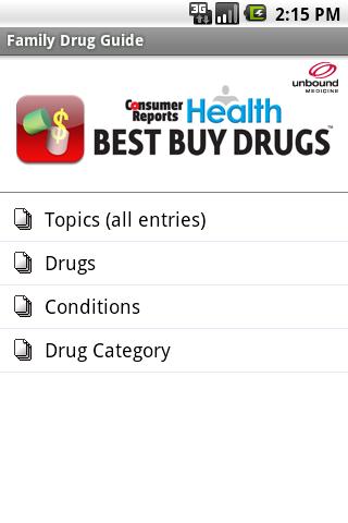 Family Drug Guide Android Health & Fitness
