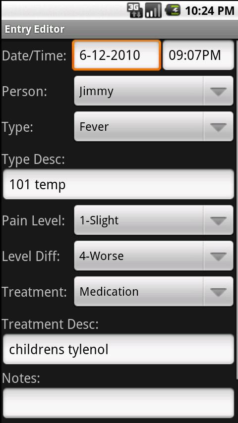 VR Health Diary Android Health