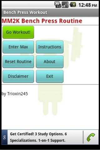 Bench Press Workout Android Health