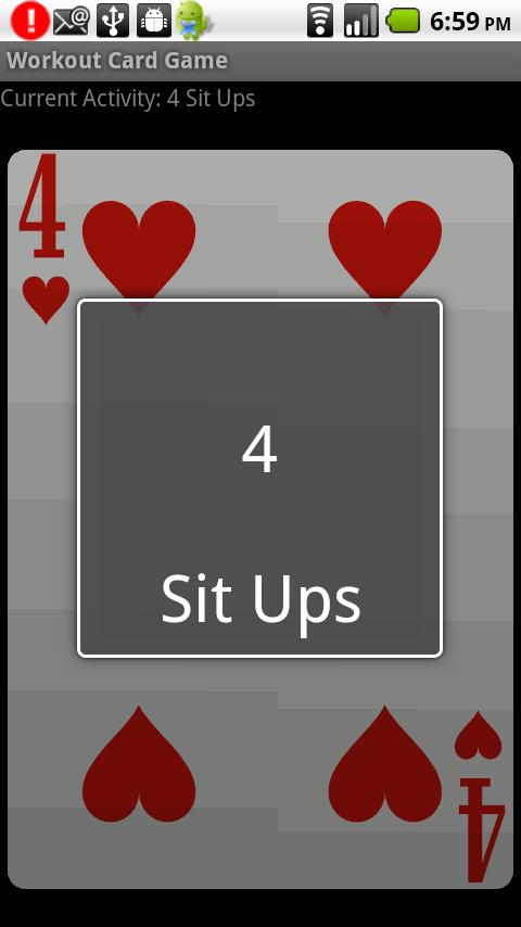 Workout Card Game Android Health