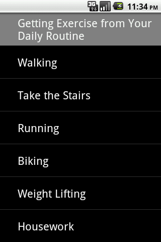 Exercise In Your Daily Routine Android Health