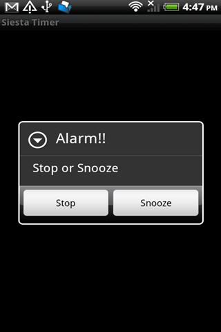 Siesta Timer Android Health