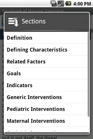 Handbook of Nursing Diagnosis Android Medical