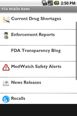 FDA Mobile News Android Health