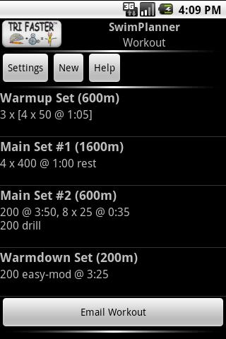 Swim Planner Android Health