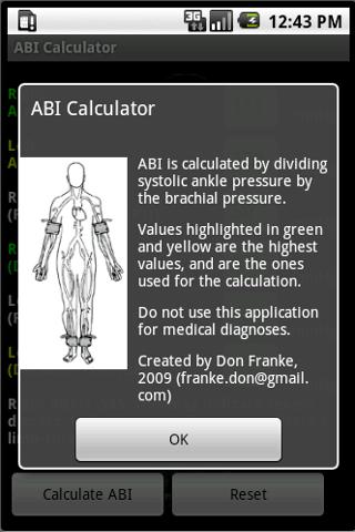 ABI Calculator Android Health