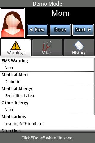 E-mergency Android Health