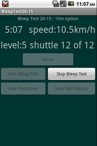 Bleep Test 20-15 Android Health