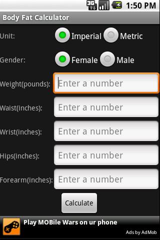 Body Fat Calculator