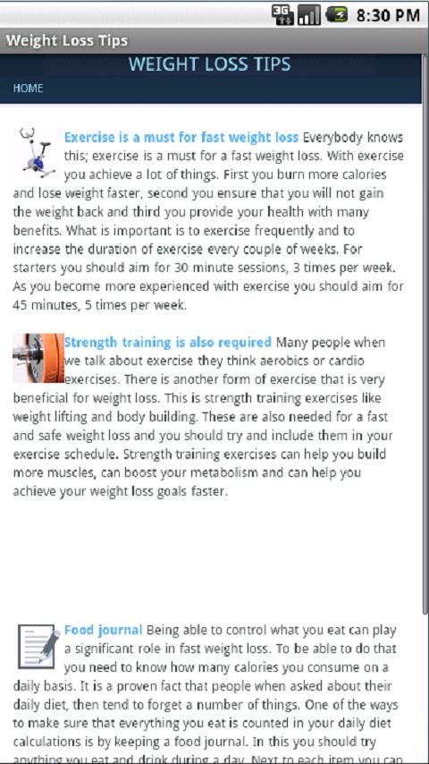 Weight Loss Tips