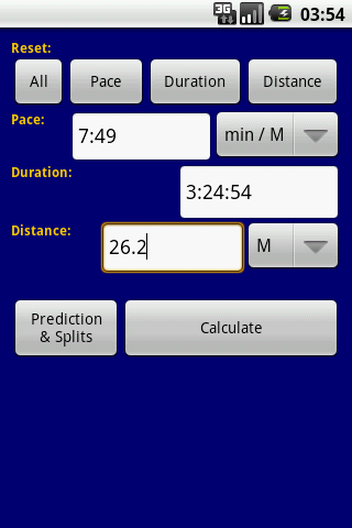 Pace Calculator Android Health