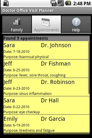 Doctor Appt Organizer Lite Android Health
