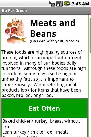 Go For Green-US Army Nutrition Android Health