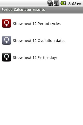 Periods Calculator Android Health