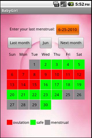Ovulation Calendar