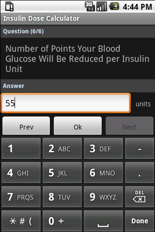 Insulin Dose Calculator Android Health