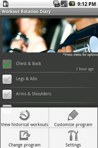 Workout Rotation Diary Android Health