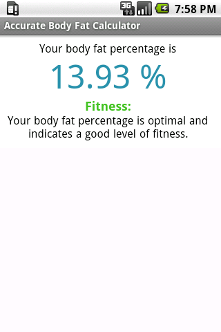 Accurate Body Fat Calculator Android Health & Fitness