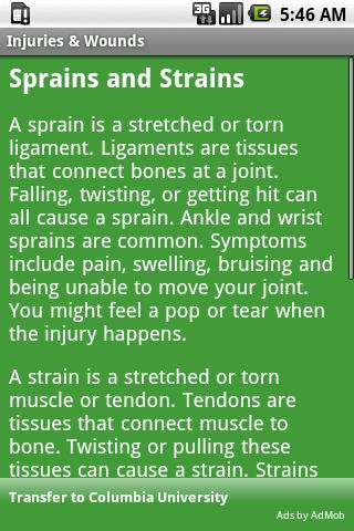 Injuries & Wounds Android Health