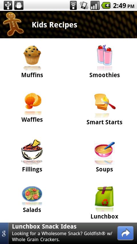 Kids Recipes Android Health