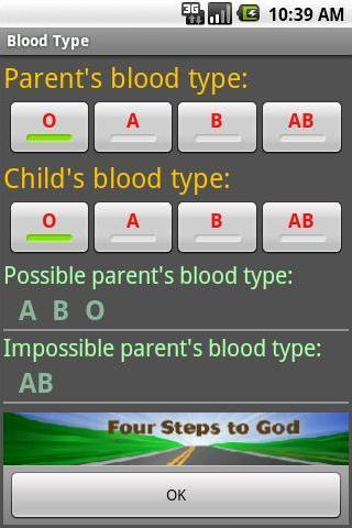 Blood Type Android Health