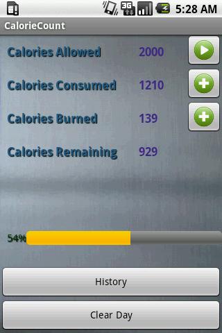 Calorie Count Tracker Android Health