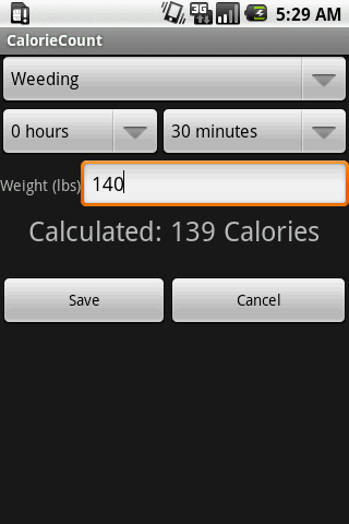 Calorie Count Tracker Android Health