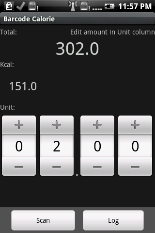 Barcode Calorie Android Health