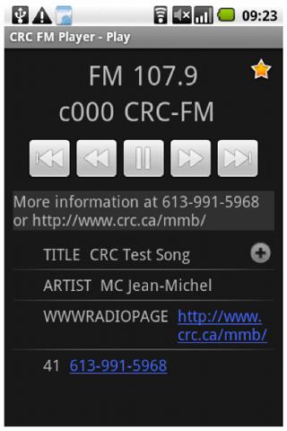 CRC FM Radio Android Multimedia