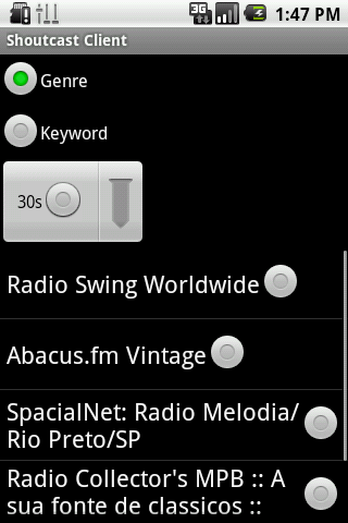 Shoutcast Client Adfree Ed. Android Multimedia