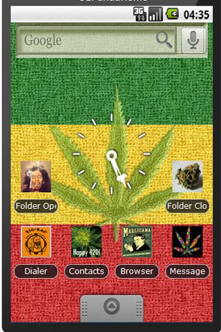 Cannabis Theme Android Multimedia