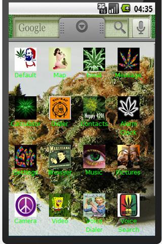 Cannabis Theme Android Multimedia