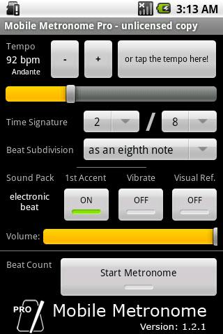 Mobile Metronome Pro Android Multimedia