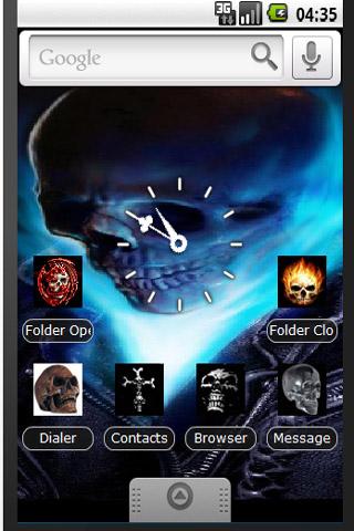 Skulls Theme 2 HD Android Multimedia