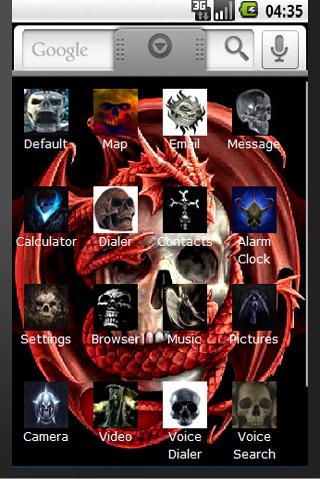 Skulls Theme 2 HD Android Multimedia