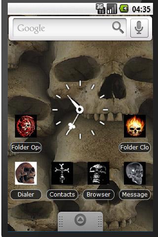 Skulls Theme HD Android Multimedia