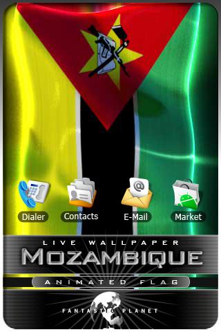 MOZAMBIQUE LIVE FLAG Android Multimedia