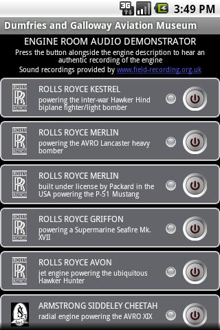 Engine Room Audio Demonstrator Android Multimedia