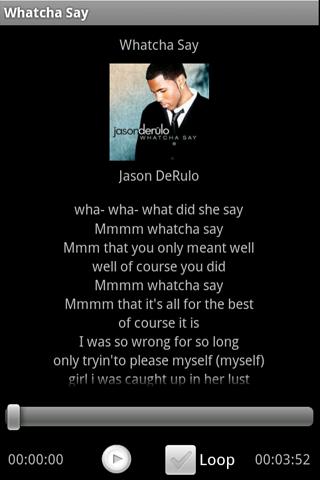 Whatcha Say – Jason DeRulo Android Multimedia