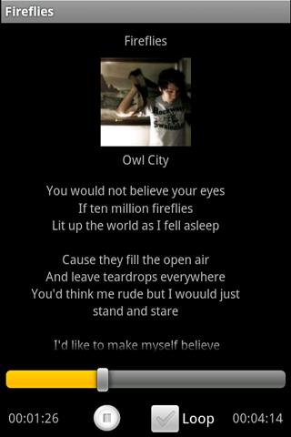 Fireflies – Owl City Android Multimedia