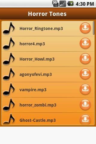 Scary ToneZ Android Multimedia