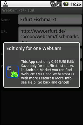 WebCam <S+> Android Multimedia