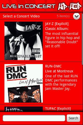 Live in Concert – Hip Hop Android Multimedia