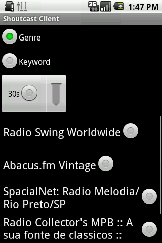 Shoutcast Client Android Multimedia