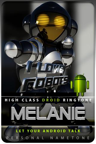 MELANIE nametone droid