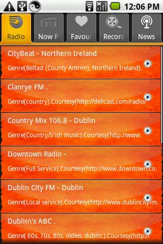 Radio Ireland with Recorder Android Multimedia
