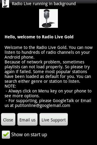 Radio Live Gold Android Multimedia