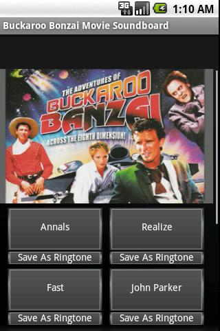 Buckaroo Bonzai Soundboard