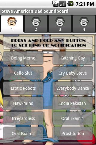 Steve American Dad Soundboard Android Multimedia